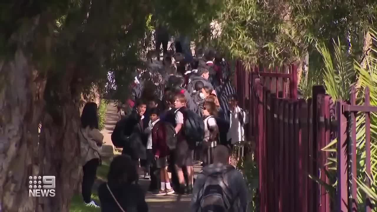 Stonemason crushed and killed after scaffolding collapses at Sydney high school | 9 News Australia