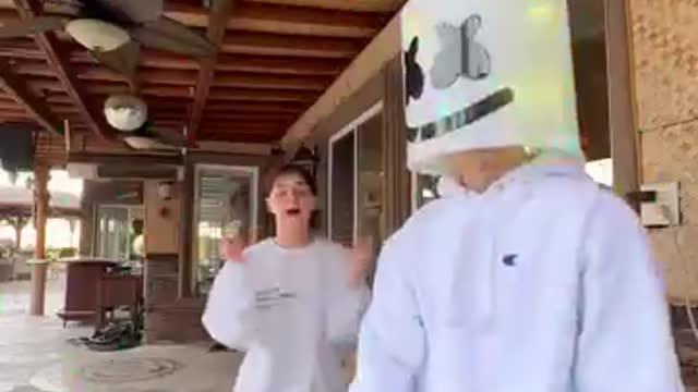 I surprised her with Marshmello 😂