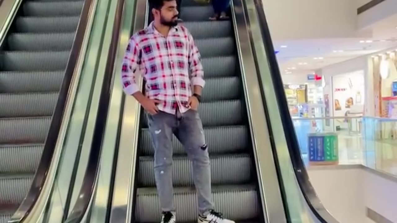 Types of people on escalators 😂 #dushyantkukreja #shorts