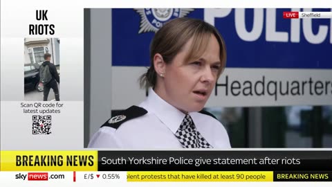 South Yorkshire police update after weekend of national riots