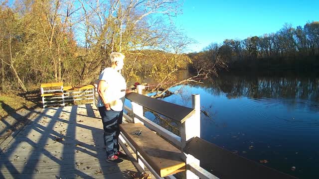 Schuylkill river with friends fishing not catching