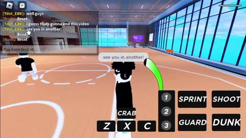 Trying out basketball games on roblox