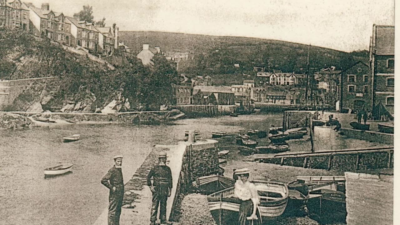 Cawsands and Looe Cornwall in the 1800s 1900s early in Photography