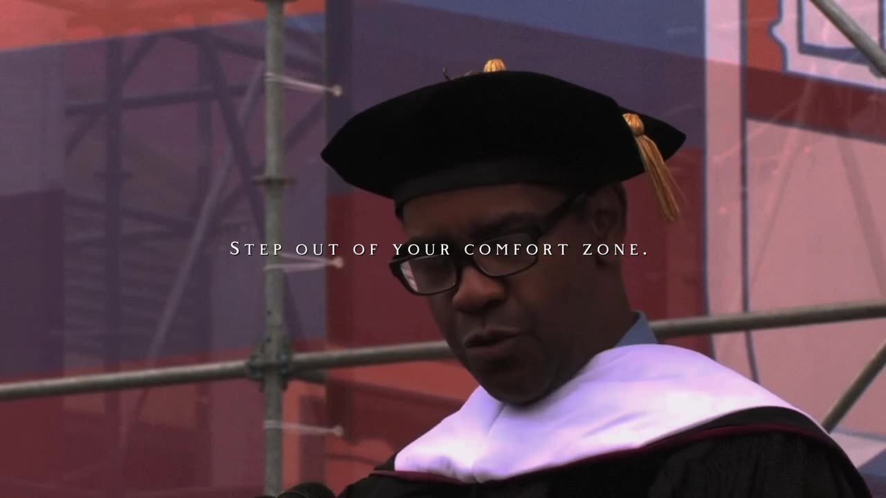 get comfortable with being uncomfortable.