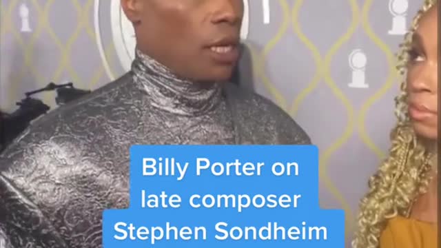 Billy Porter on late composer Stephen Sondheim