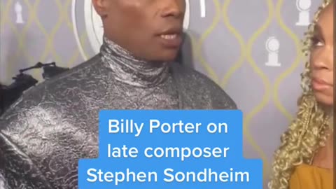 Billy Porter on late composer Stephen Sondheim