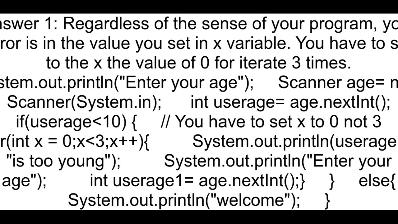 Loop with scanner