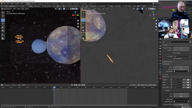 Blender helping Lisa 4-21-21