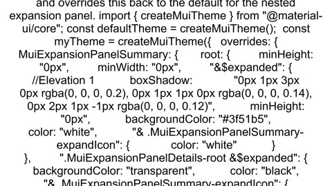 Change ExpansionPanel arrow color on expanded parent ExpansionPanel in materialui