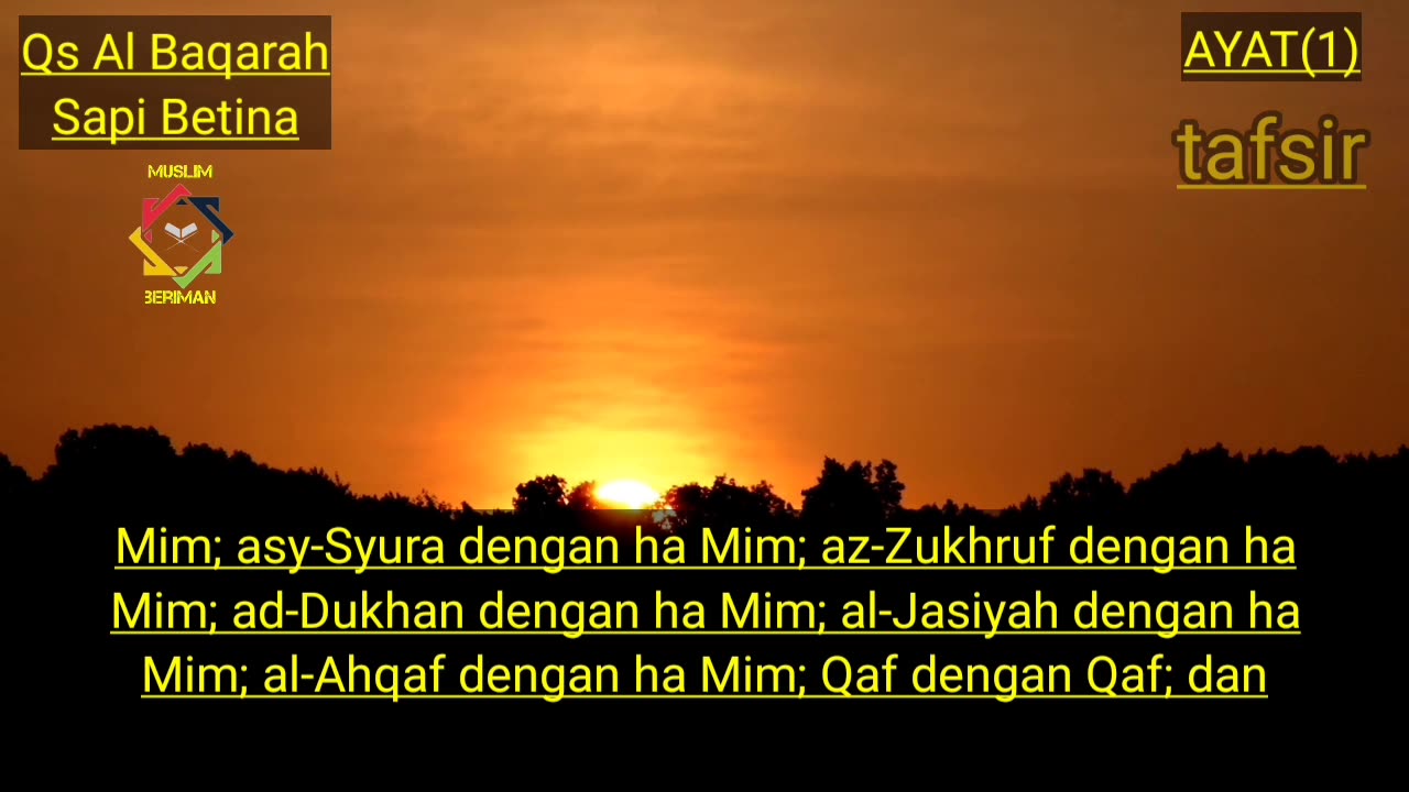 AYAT(1) AL BAQARAH part(2)#AlquranTerjemahanDanTafsirnya