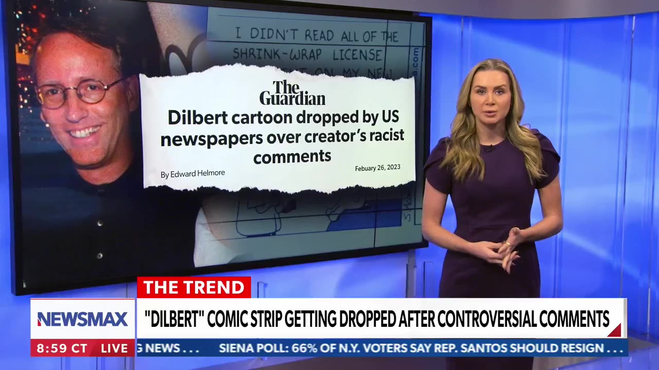 Newsmax: Dilbert creator 'deserves to be canceled'