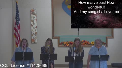 Moose Creek Baptist Church Sing “I Stand Amazed” During Service 9-11-2022