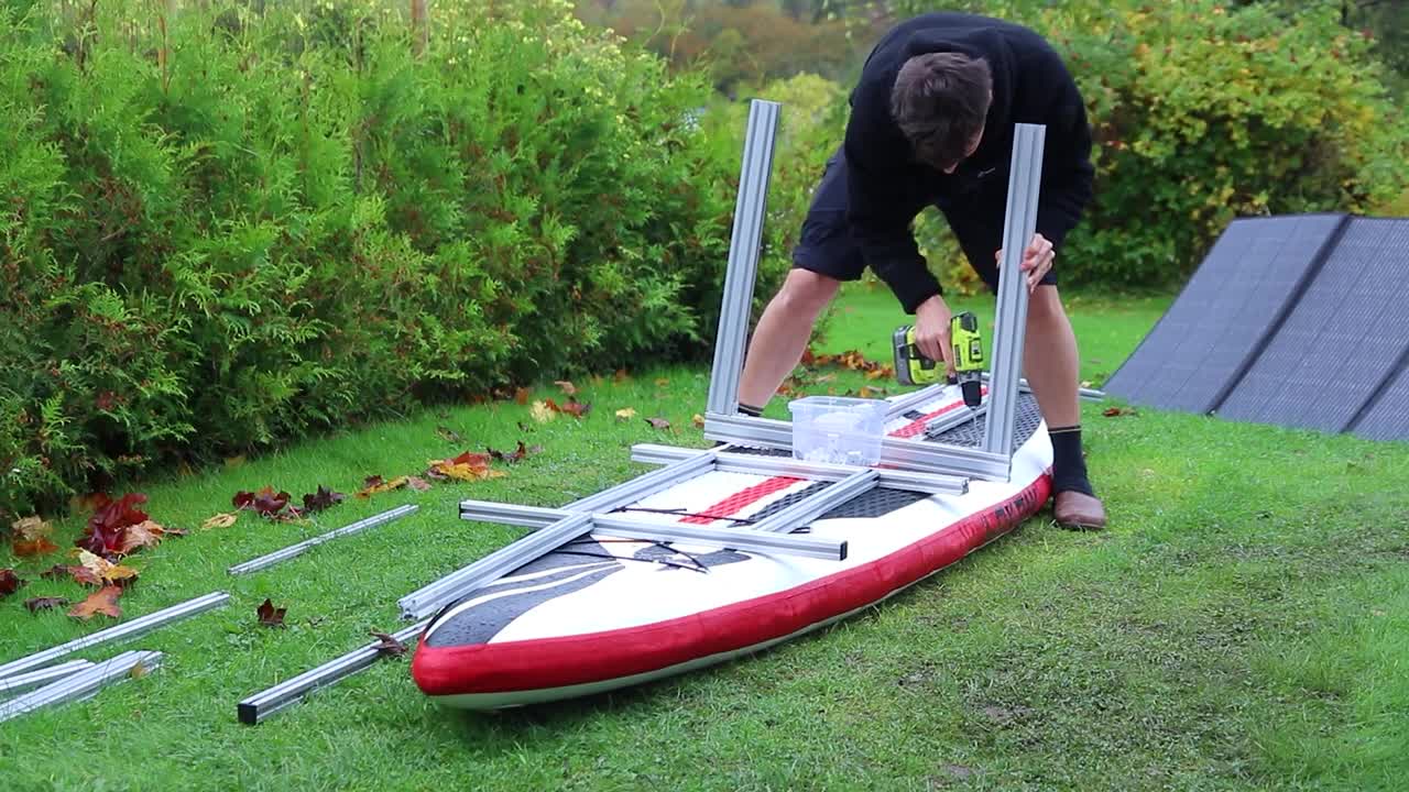 Trying To Build An Infinite Going Kayak With Solar Panels