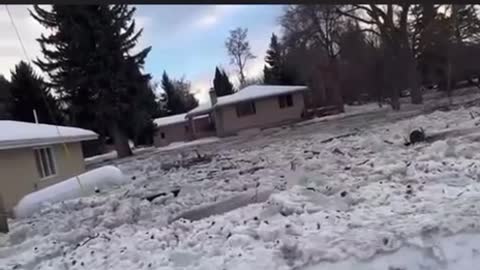 WINTER FLOODING IN MONTANA - -40 to 40 causes massive flooding