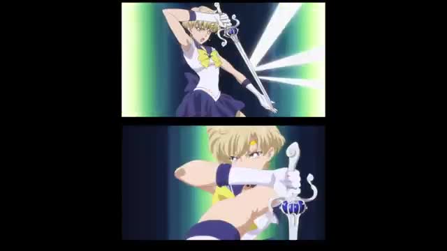 Space Sword Blaster Comparison ( Sailor Moon Crystal VS Sailor Moon Eternal )