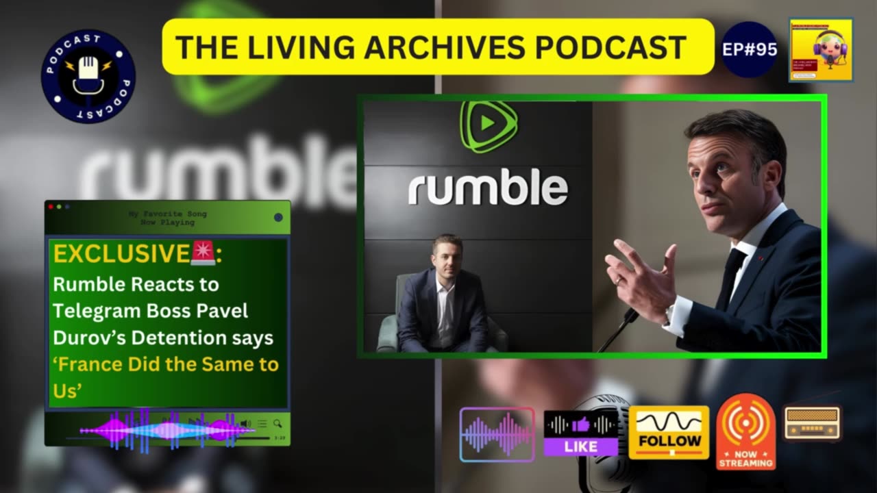 EXCLUSIVE🚨: Rumble Reacts to Telegram Boss Pavel Durov’s Detention says ‘France Did the Same to Us’