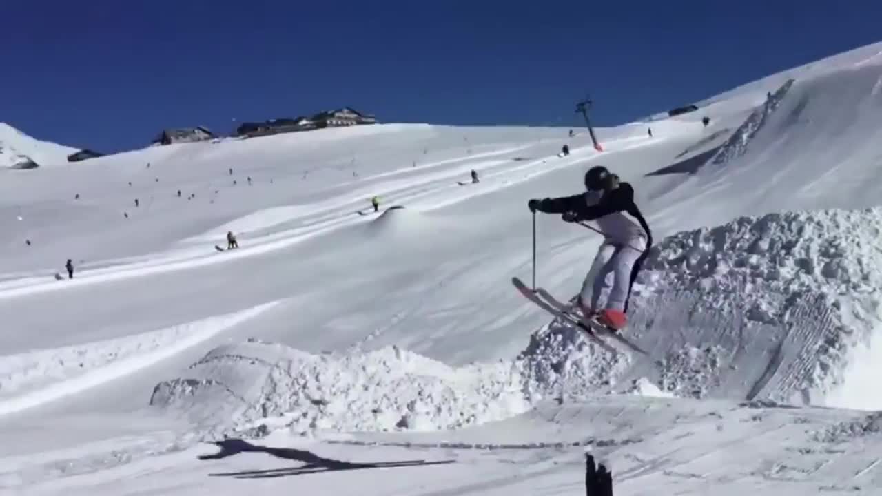 Skier Took A Terrible Slam, Skiing In A Penguin Costume