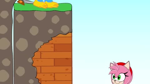 Amy Rose Helped Huggy Wuggy to reach his goal