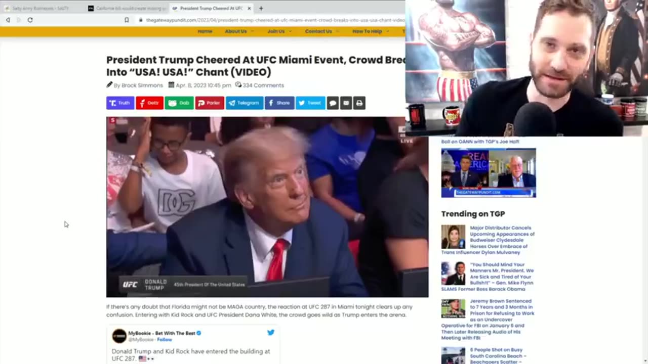 President Trump Cheered At UFC Miami Event, Crowd Breaks Into “USA!