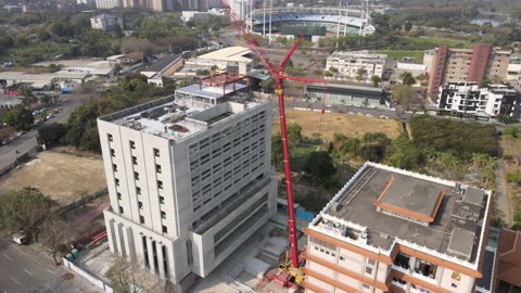 Construction of Temple Extension Building, episode 3 🇹🇼 (2023-03) {aerial}