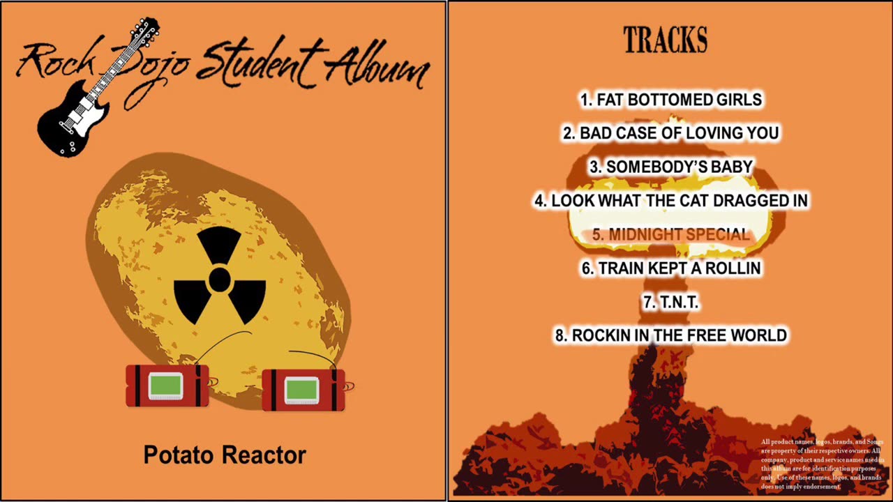 Rock Dojo Student Album #19 “Potato Reactor”: Midnight Special (CCR Cover) Track 5