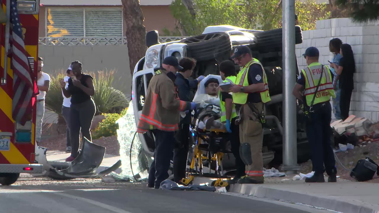 Rollover Collision with Possible DUI at Lake Mead and Madeline in Las Vegas