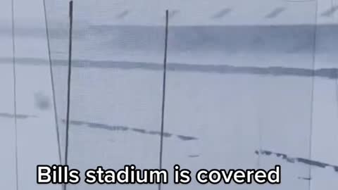 Bills stadium is covered in snow