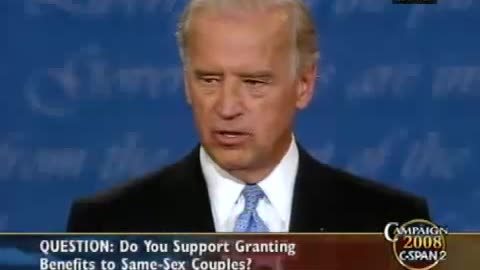 2008 Biden debate: Obama and I do not support gay marriage