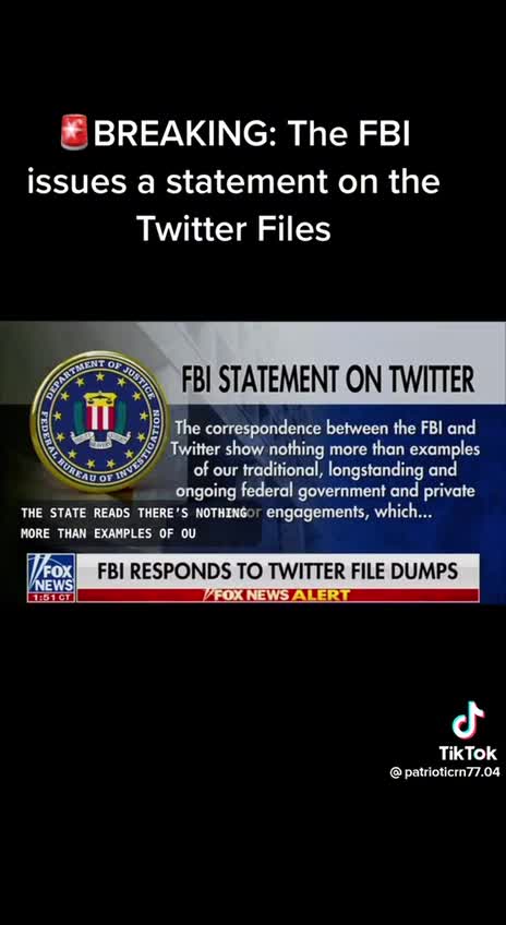 FBI Comments on the Twitter Files