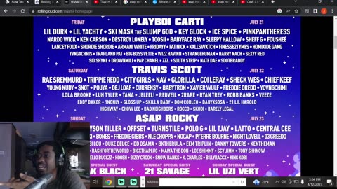 rolling loud 2023 line up reaction