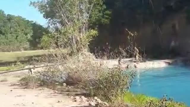 blue lagoon in Brazil