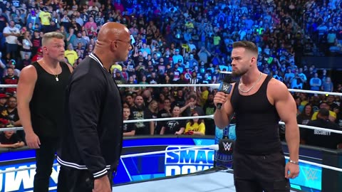 FULL SEGMENT - The Rock returns to dismantle Austin Theory: SmackDown highlights, Sept. 15, 2023