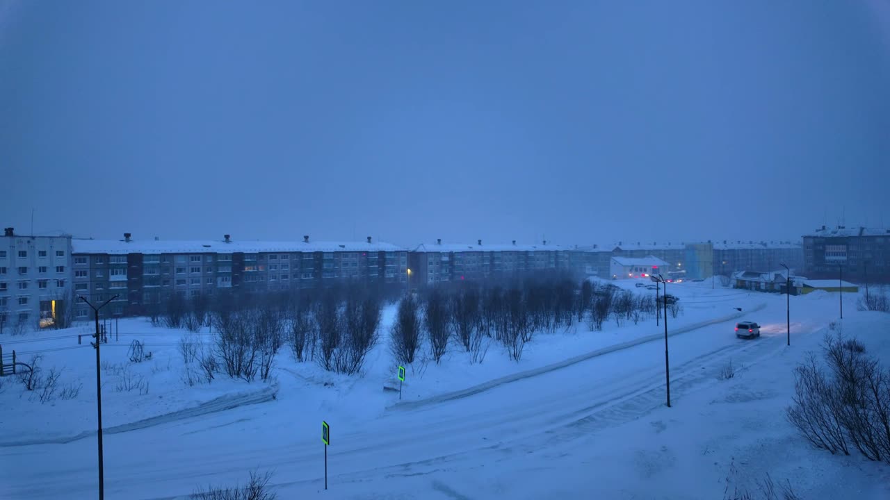 2024.03.30 Log book. Vorkuta. Sherstnev Boulevard. Night