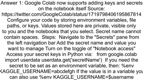 How do I set environment variables in Google Colab