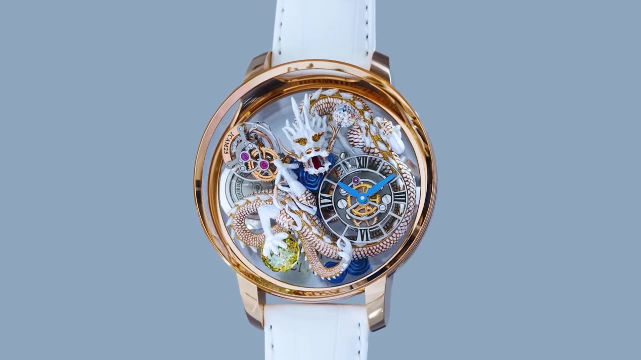 The Jacob & Co. Astronomia Clarity Art White Dragon Craftsmanship