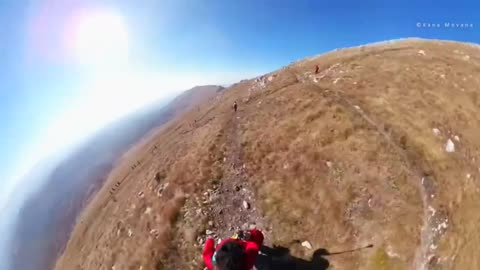 Rtanj mountain-Climb down from Rtanj mountain in 360