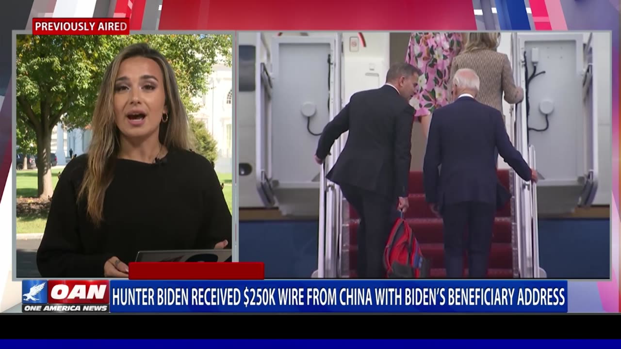 Hunter Biden Received $250k Wire From China With Joe Biden's Beneficiary Address