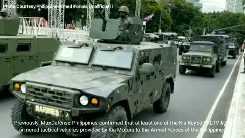 KLTV Light Armored Tactical Vehicle of Philippine Marine Corps & Army during practice parade