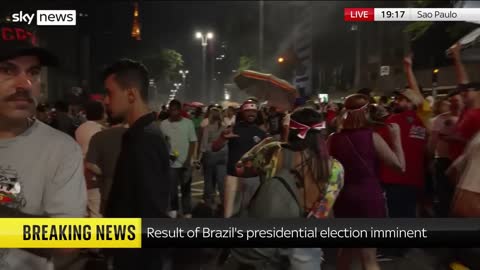 Lula supporters jubilant in Sao Paulo as they smell victory