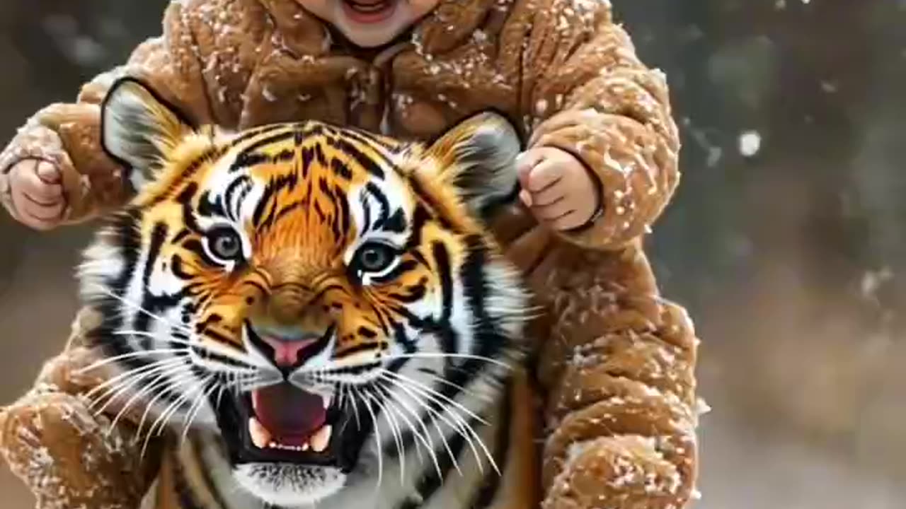 Northeast Tiger and Children