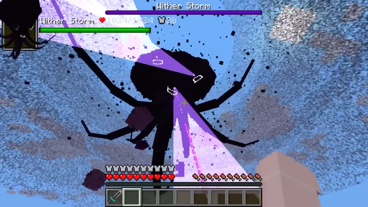 Herobrine vs Wither Storm 7 STAGE in minecraft part 6 creepypasta