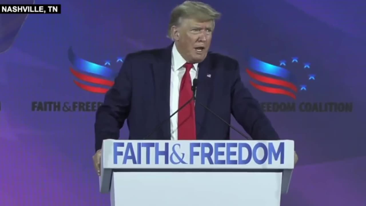 Donald J. Trump at Faith and Freedom Coalition in Nashville, Tennessee