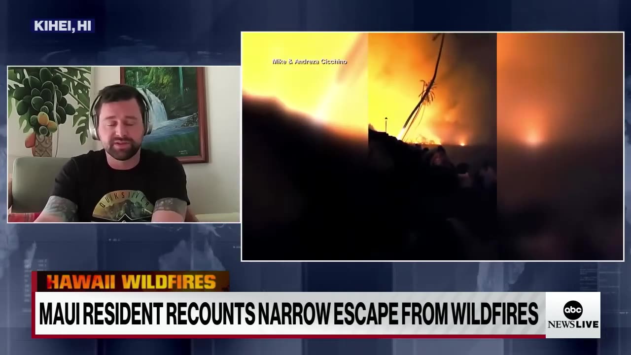 'I saw that my whole neighborhood was on fire' Maui resident recounts harrowing wildfire escape
