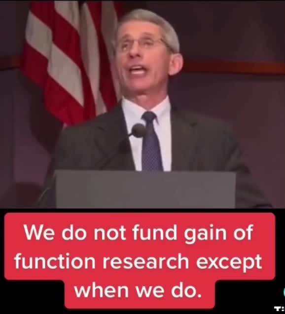 Fauci Gain of Function Flip-Flop