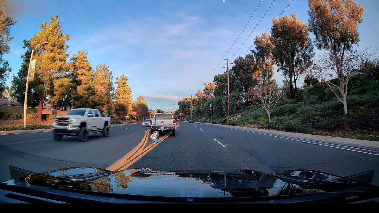 Oblivious Truck Drags Patio Heaters