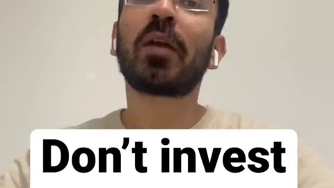 Don't invest in stock market #stock