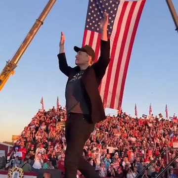 Elon Musk joins Donald Trump on stage in Butler