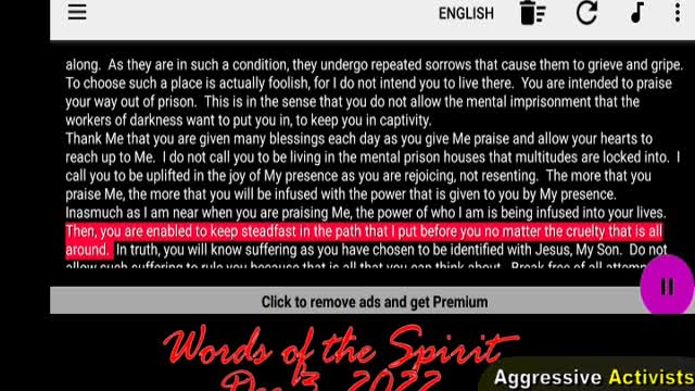 REJOICING AND PRAISING YOUR WAY OUT OF PRISON_Words of the Spirit-Dec 3 2022