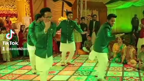 Boys Mehandi dance performance