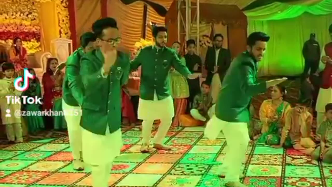 Boys Mehandi dance performance